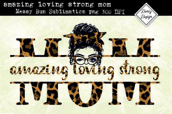 Mom Leopard Sublimation Design – A Bold Statement for Crafters and Etsy Sellers