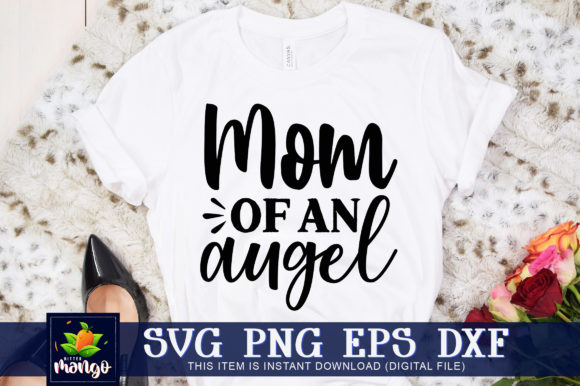 Mom of an Augel: A Thoughtful Embroidery Design for Heartfelt Projects