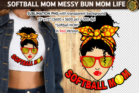 Softball Mom Messy Bun: A Design That Speaks to the Heart of Momlife